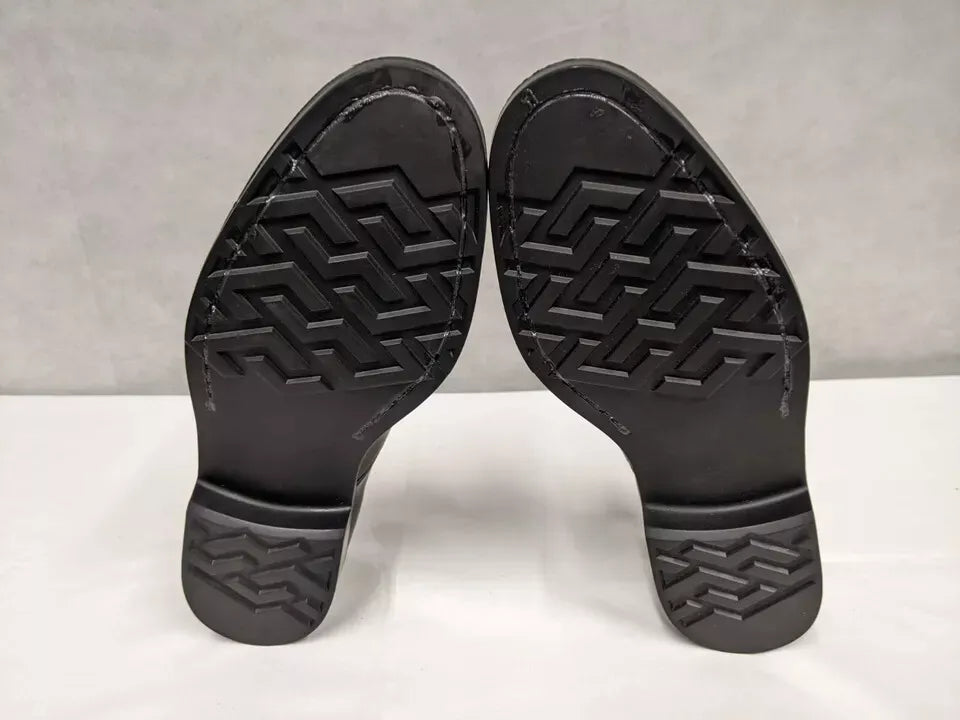RAF Black Leather Dress Uniform Parade Shoes with Toe Cap