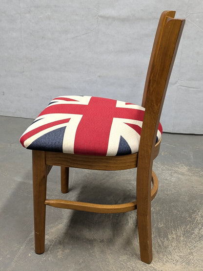 Heavy Duty Industrial Wooden Chair Union Jack