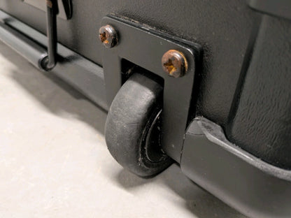 Black Storage Flight Equipment Wheeled Flat Screen Case Box