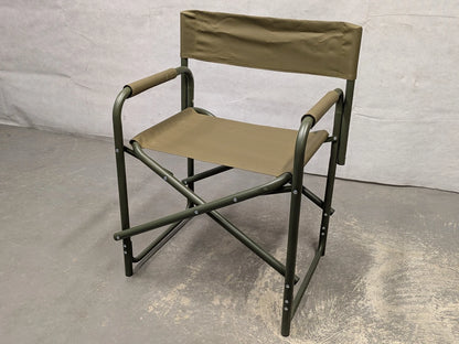 British Army Folding Canvas Recreational Directors Field Chair - NEW