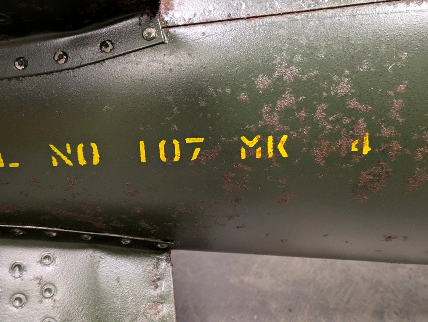 RAF Bomb Tail Fin No. 107 MK4 1000lb Medium Capacity - Dated 1965