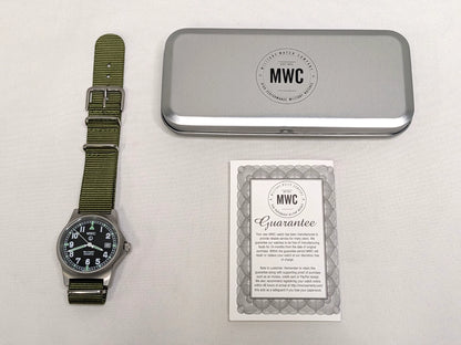 MWC G10LM 50M Date Window 2025 Military Watch Army Green Strap