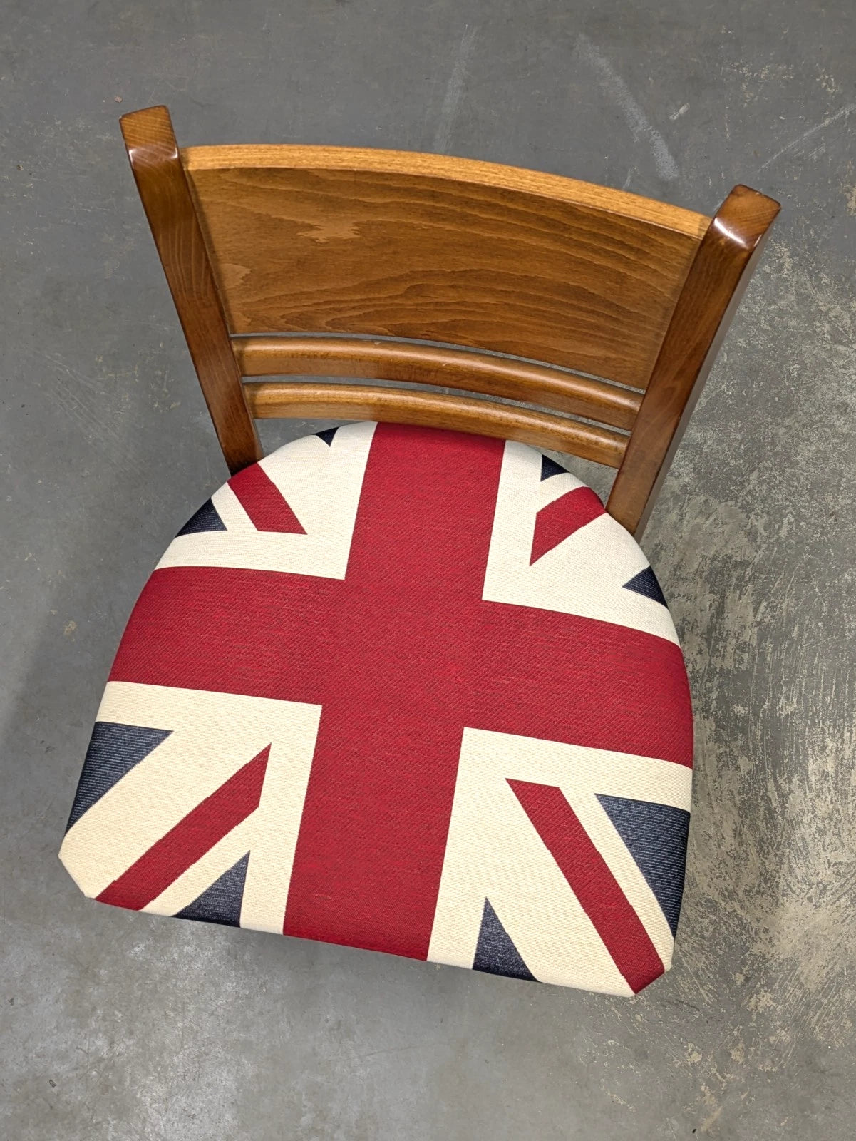 Heavy Duty Industrial Wooden Chair Union Jack