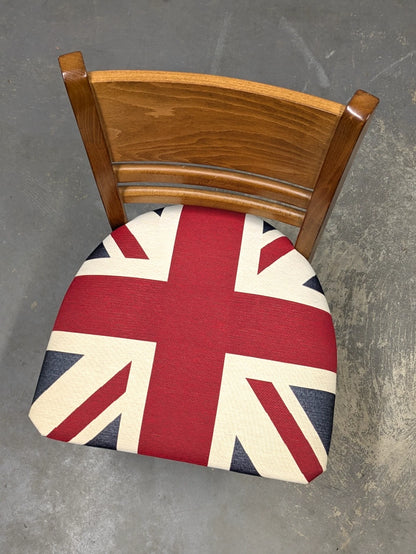 Heavy Duty Industrial Wooden Chair Union Jack