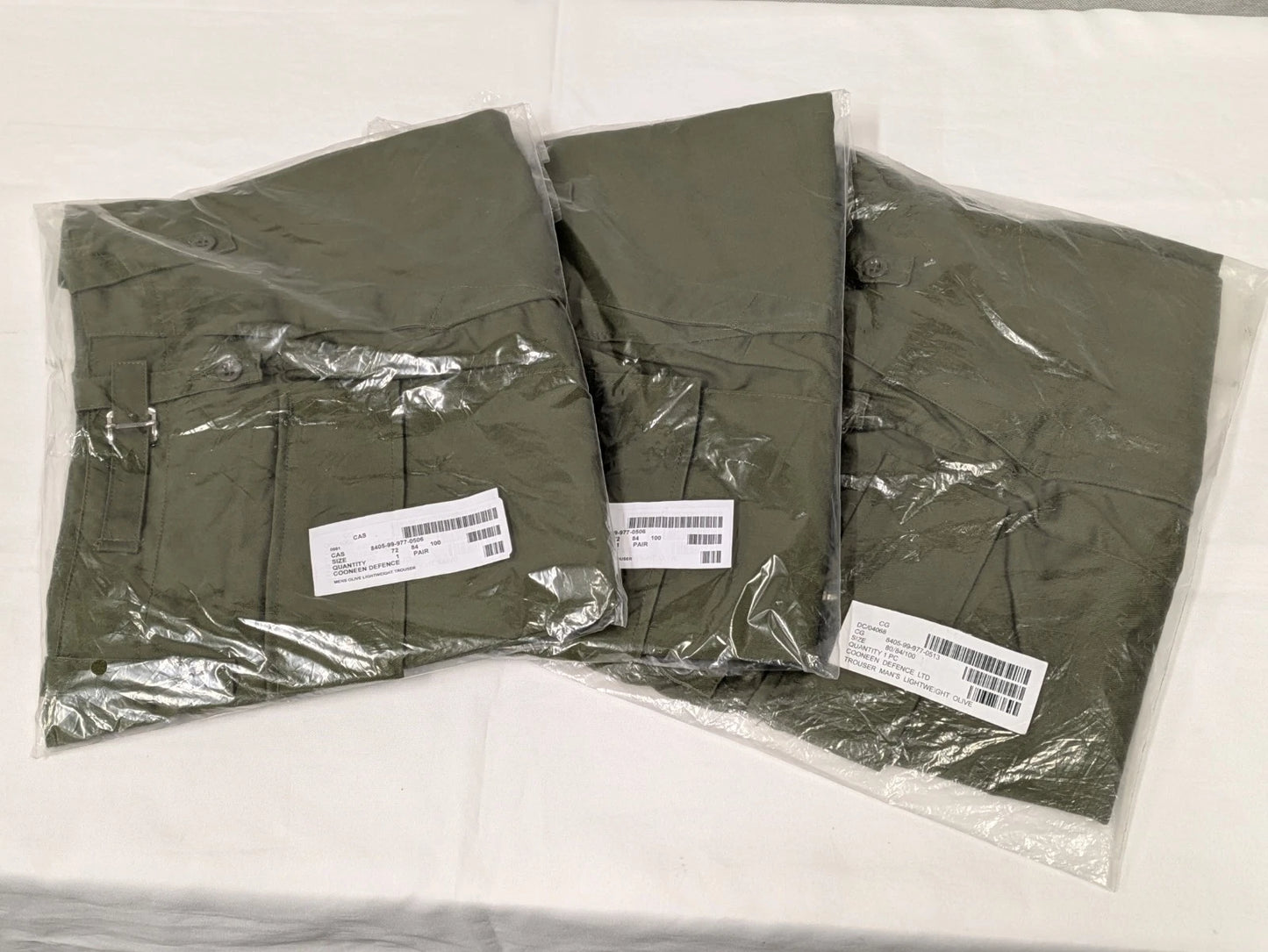 Olive Green Lightweight General Service Trousers - NEW