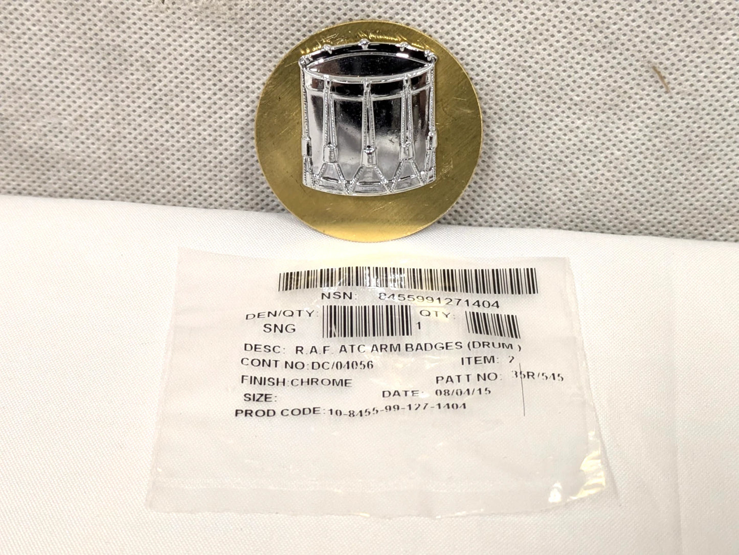 Royal Air Force Air Training Corps Band Drummer Badge RAF ATC
