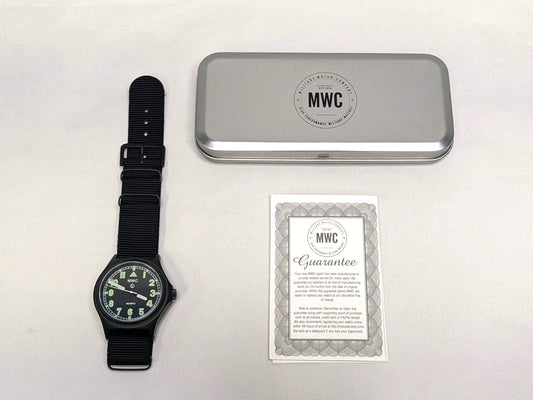 MWC G10 100M Black PVD Military Watch NSN 6645-99-493-1283