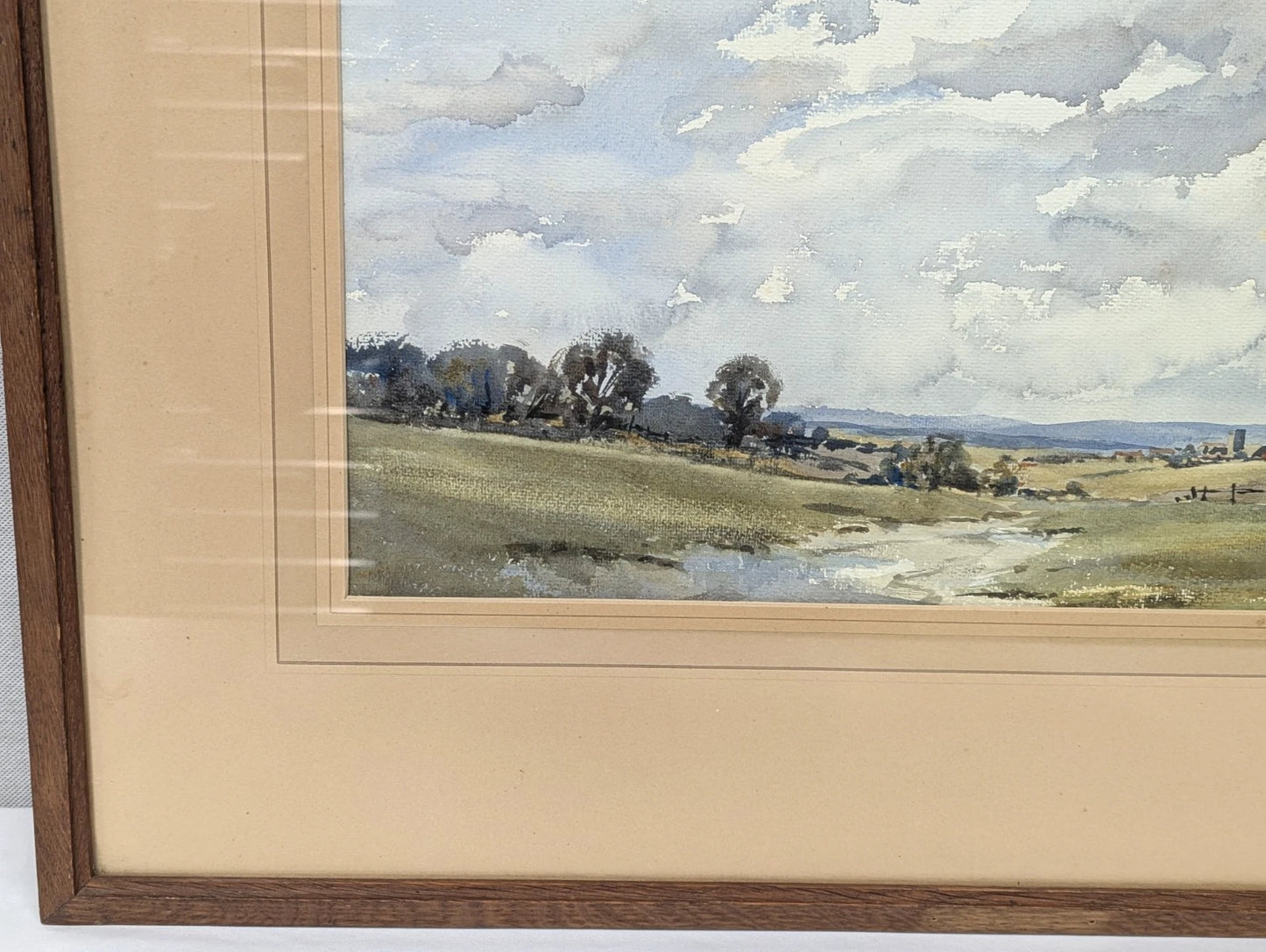 Original Watercolour Painting English Landscape John Christopher Temple Willis