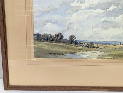 Original Watercolour Painting English Landscape John Christopher Temple Willis