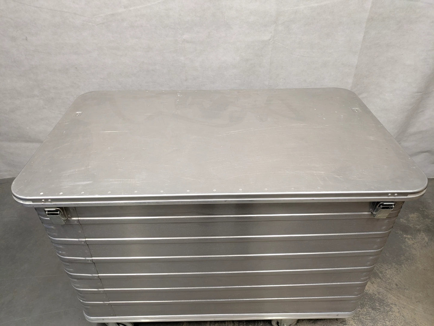 Zarges 40635 Transport Trolley on Wheels Lockable Aluminium Storage Case Box