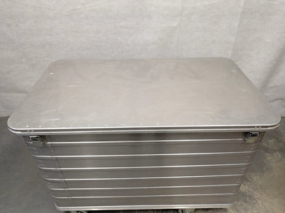 Zarges 40635 Transport Trolley on Wheels Lockable Aluminium Storage Case Box