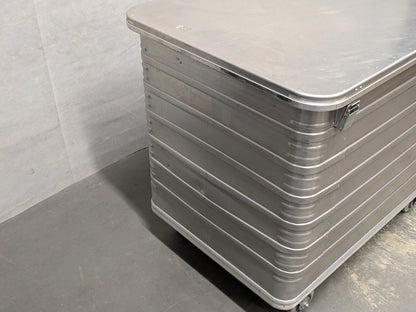 Zarges 40635 Transport Trolley on Wheels Lockable Aluminium Storage Case Box