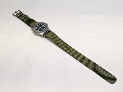 MWC G10LM 50M Date Window 2025 Military Watch Army Green Strap