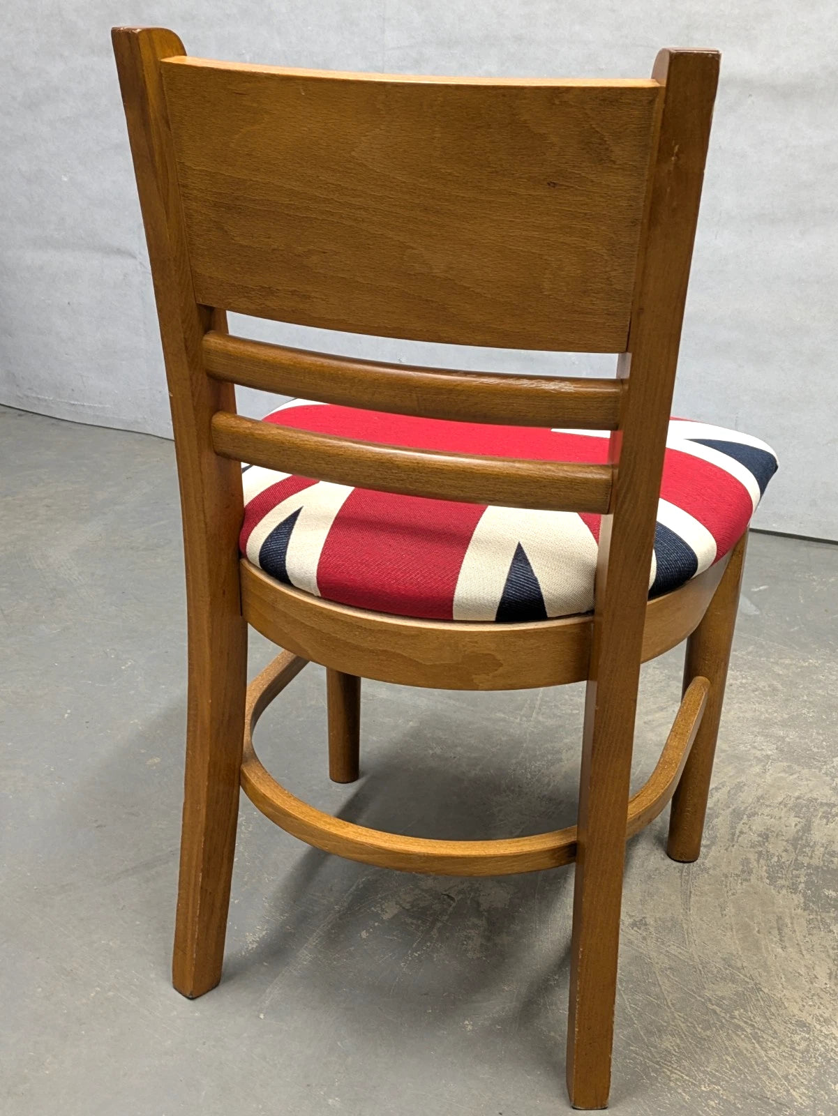 Heavy Duty Industrial Wooden Chair Union Jack