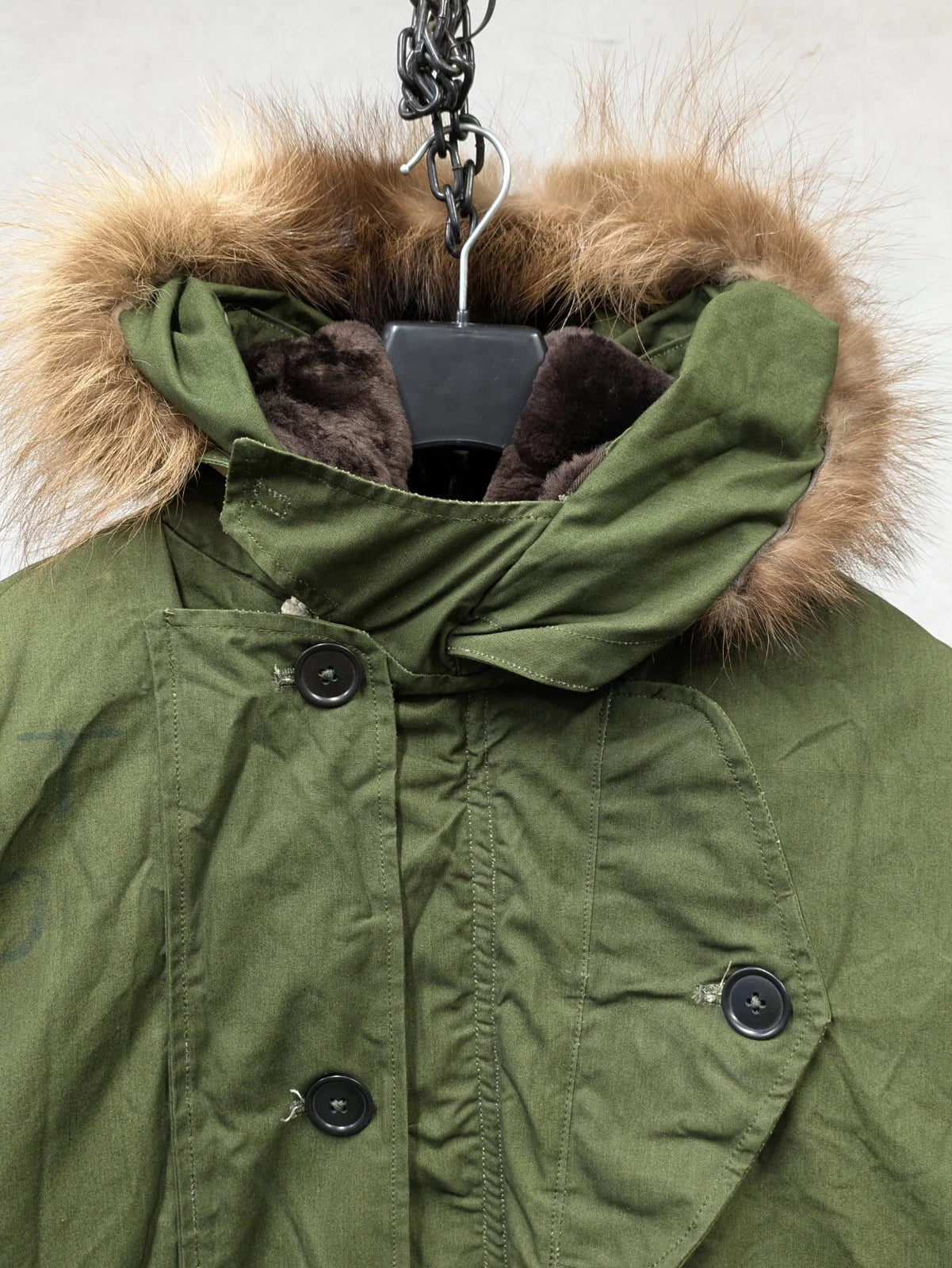 British Army 1951 Pattern Green Ventile Parka Jacket Coat - Size 8
