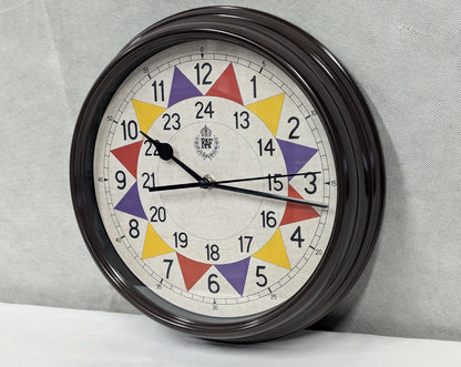 MWC RAF 1940 Battle of Britain Replica Sector 12/24 Hour Wall Clock 12"
