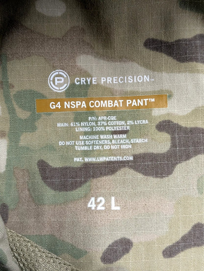 Crye Precision Multicam NSPA G4 Combat Trousers - 42 Long 42L