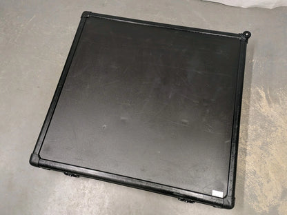 Black Storage Flight Equipment Wheeled Flat Screen Case Box
