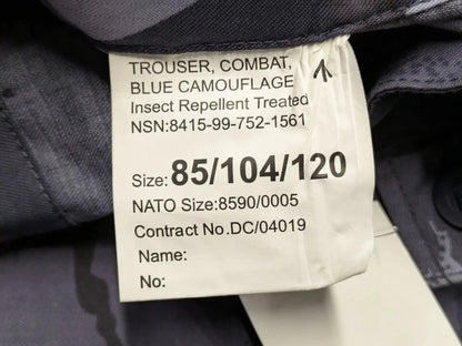 British Army OPFOR Blue DPM Camo Combat Trousers - NEW