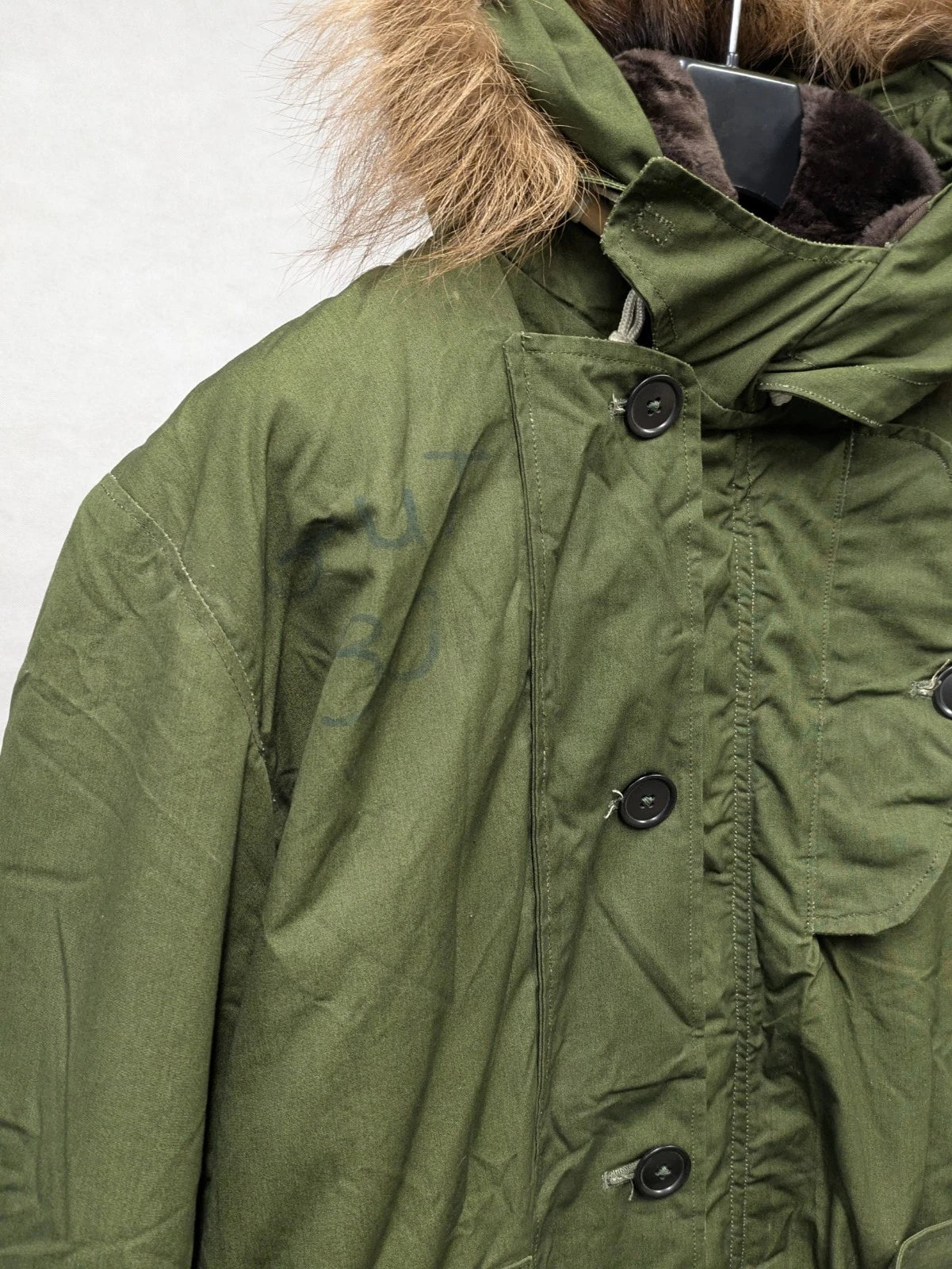 British Army 1951 Pattern Green Ventile Parka Jacket Coat - Size 8