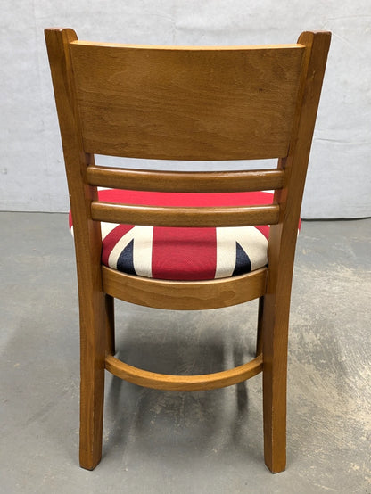 Heavy Duty Industrial Wooden Chair Union Jack