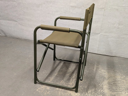 British Army Folding Canvas Recreational Directors Field Chair - NEW