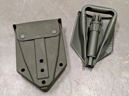 Trifold Entrenching Shovel Spade Tool & Case - NEW