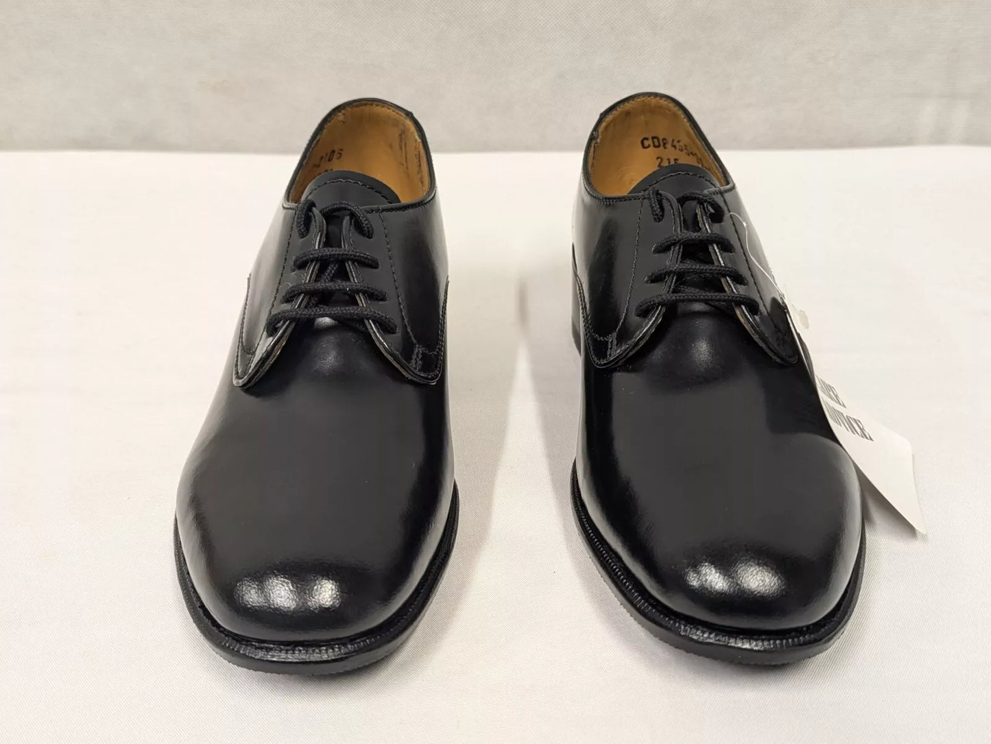 Ladies Black Leather Gibson Dress Uniform Parade Shoes