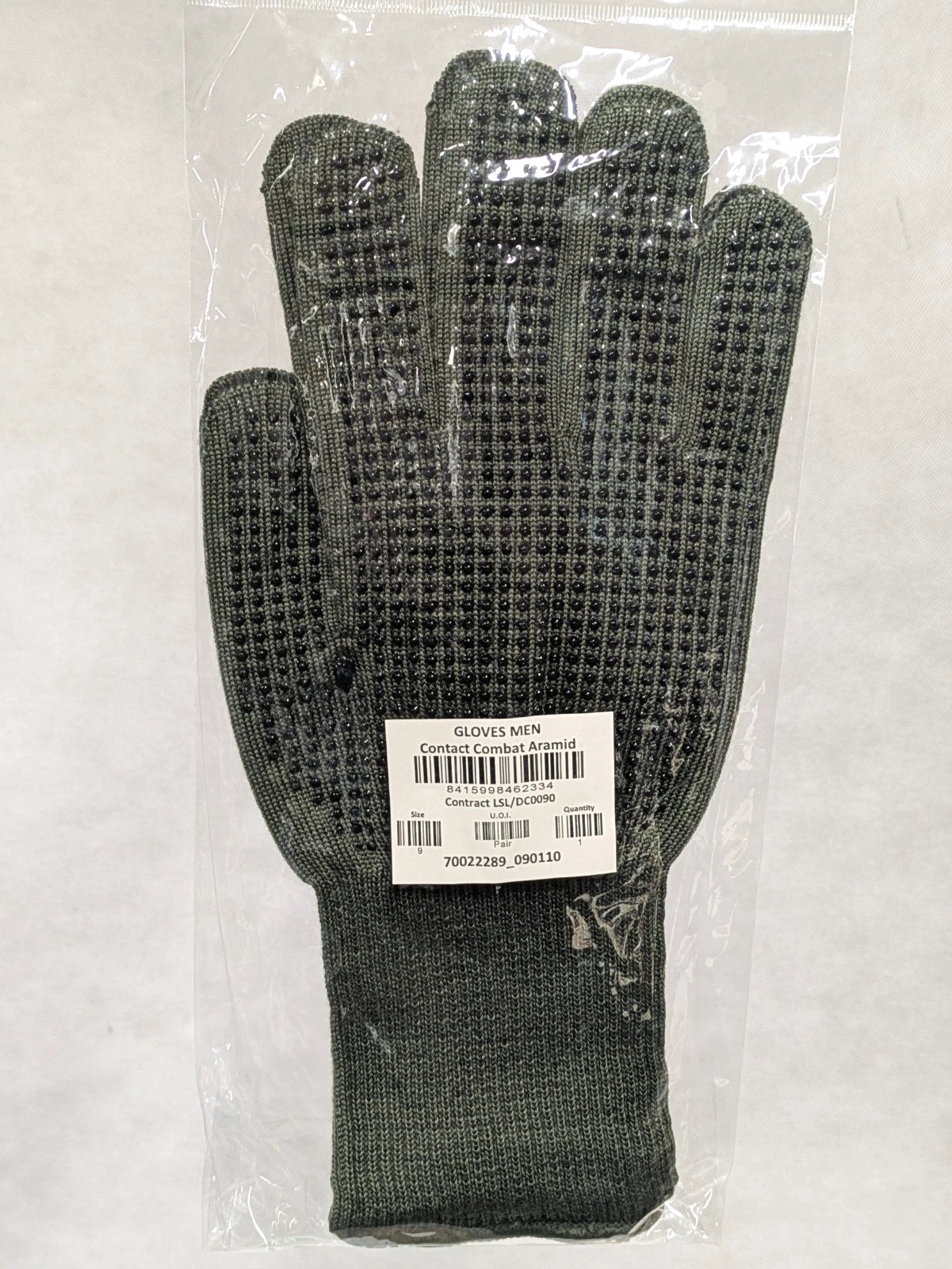 British Army Aramid Olive Green Combat Gripper Gloves