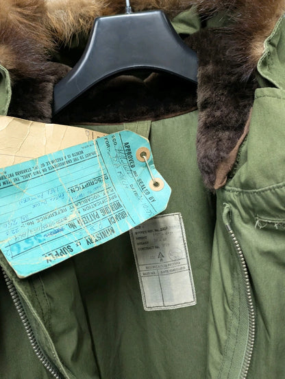 British Army 1951 Pattern Green Ventile Parka Jacket Coat Sealed Pattern - Size 8