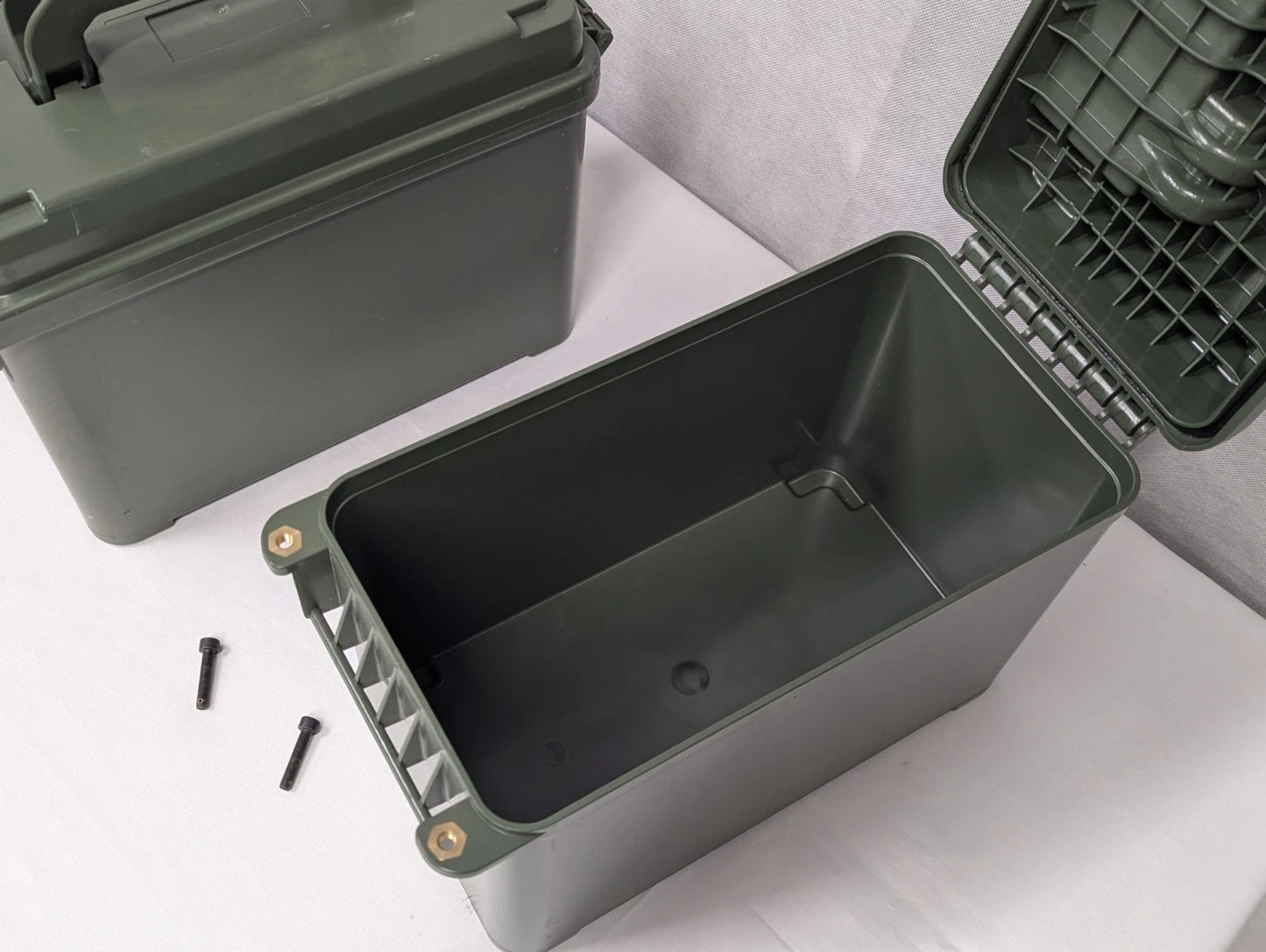 Swiss Army Plastic Ammo Tin Ammunition Box Can Green