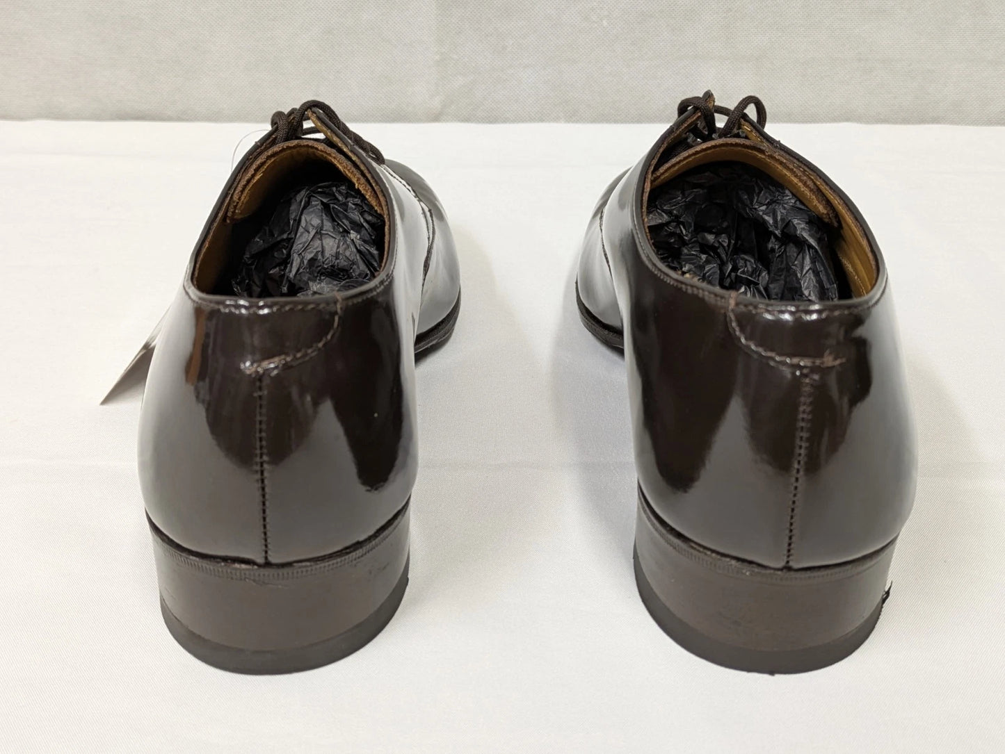 Ladies Brown Leather Gibson Dress Uniform Parade Shoes