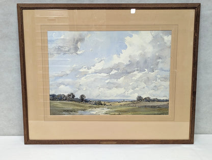 Original Watercolour Painting English Landscape John Christopher Temple Willis