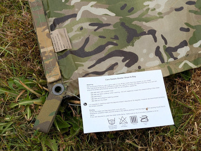 MTP Camo Basha Ground Sheet Waterproof Shelter Cover - NEW