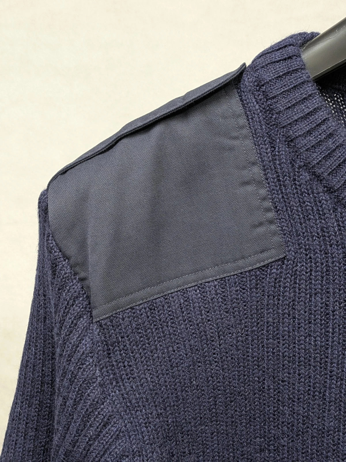 Royal Navy Blue Wool Commando Round Neck Jumper - NEW
