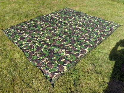 DPM Camo Basha Ground Sheet Waterproof Shelter Cover - NEW