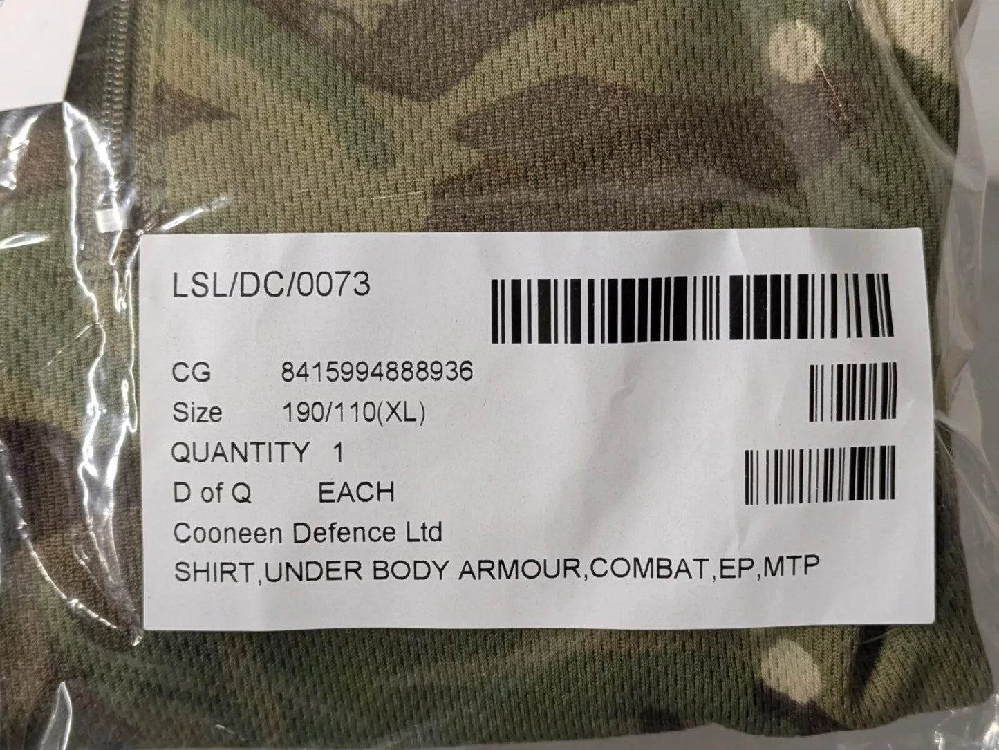 Full Body MTP UBAC Under Body Armour Combat Shirt EP