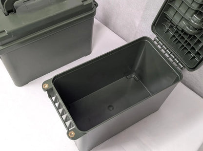 Swiss Army Plastic Ammo Tin Ammunition Box Can Green
