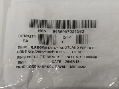 British Army Royal Regiment of Scotland Belt Buckle