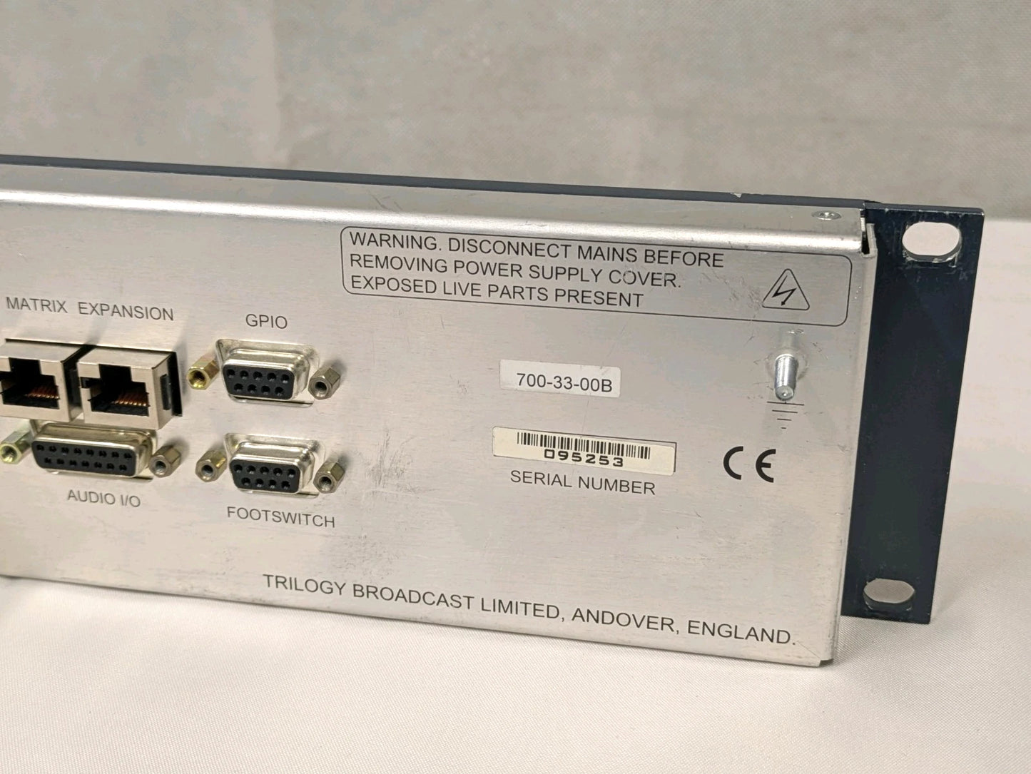 Trilogy Mercury 32 Channel Intercom Talkback Panel System