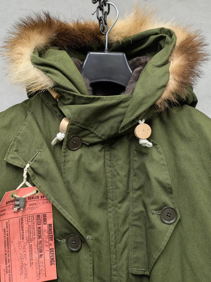British Army 1951 Pattern Green Ventile Parka Jacket Coat Sealed Pattern - Size 7