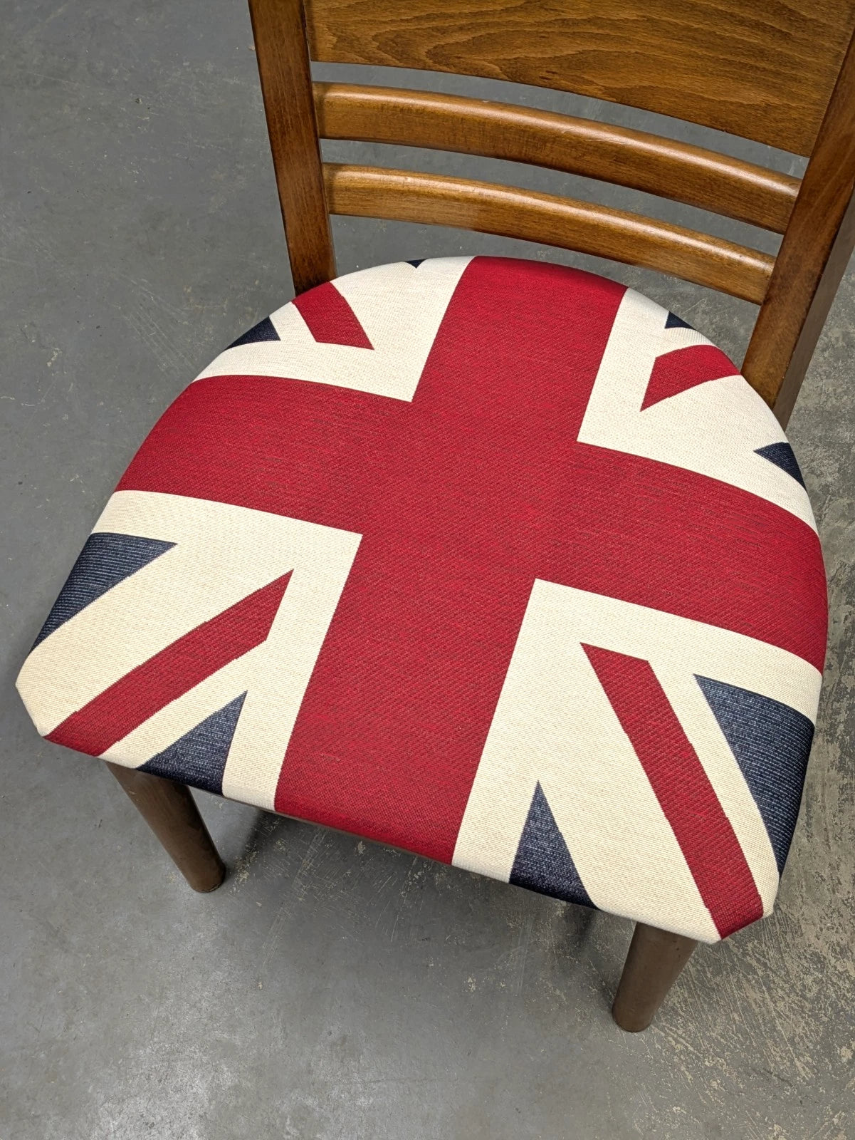Heavy Duty Industrial Wooden Chair Union Jack