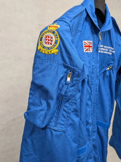 RAF Red Arrows Aerobatic Team Fire Resistant Aircrew Coveralls Blue