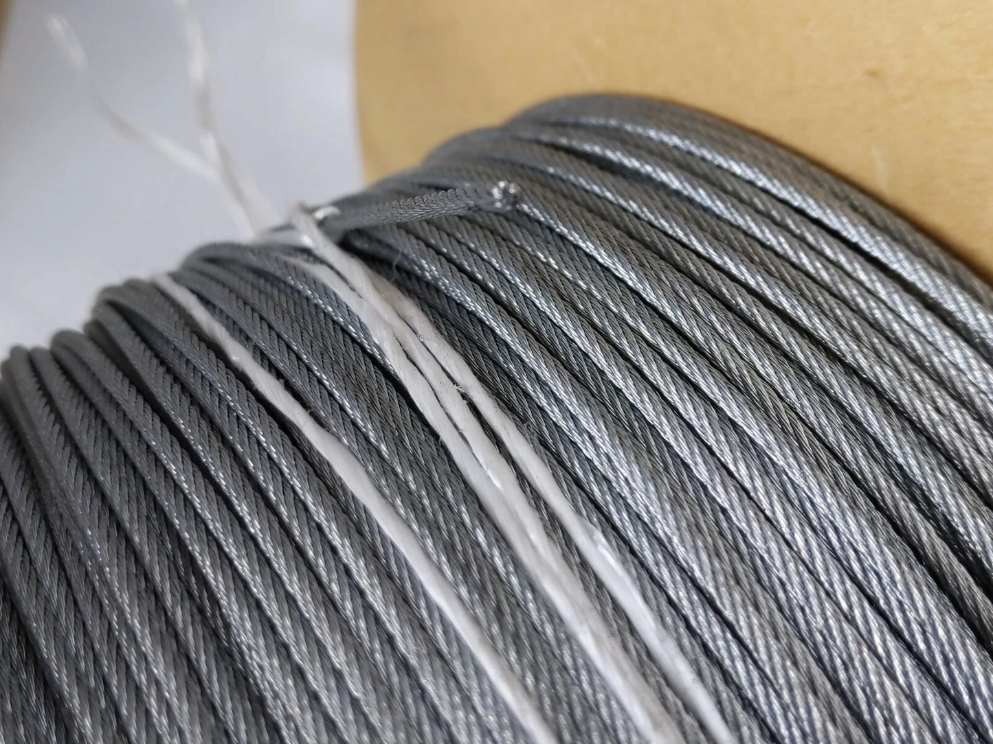 Galvanised Steel Wire Rope 6 x 7 IWRC 1770 2mm - 610m Reel - Marine Grade Cable