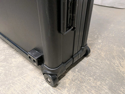Black Storage Flight Equipment Wheeled Flat Screen Case Box
