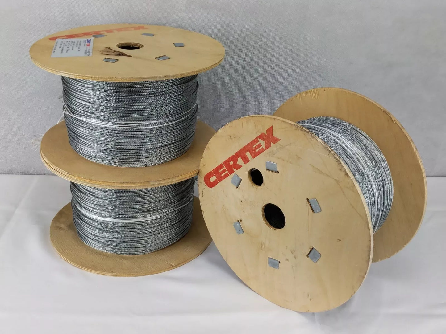 Galvanised Steel Wire Rope 6 x 7 IWRC 1770 2mm - 610m Reel - Marine Grade Cable