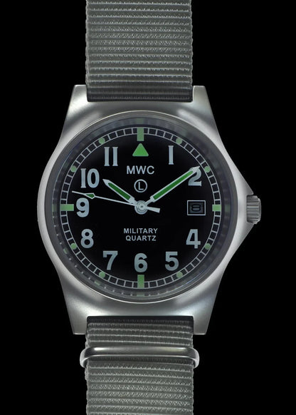 MWC G10LM 50M Date Window 2025 Military Watch Army Grey Strap