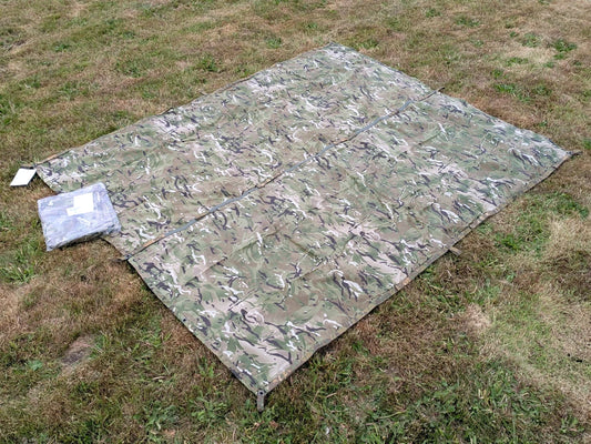 MTP Camo Basha Ground Sheet Waterproof Shelter Cover - NEW