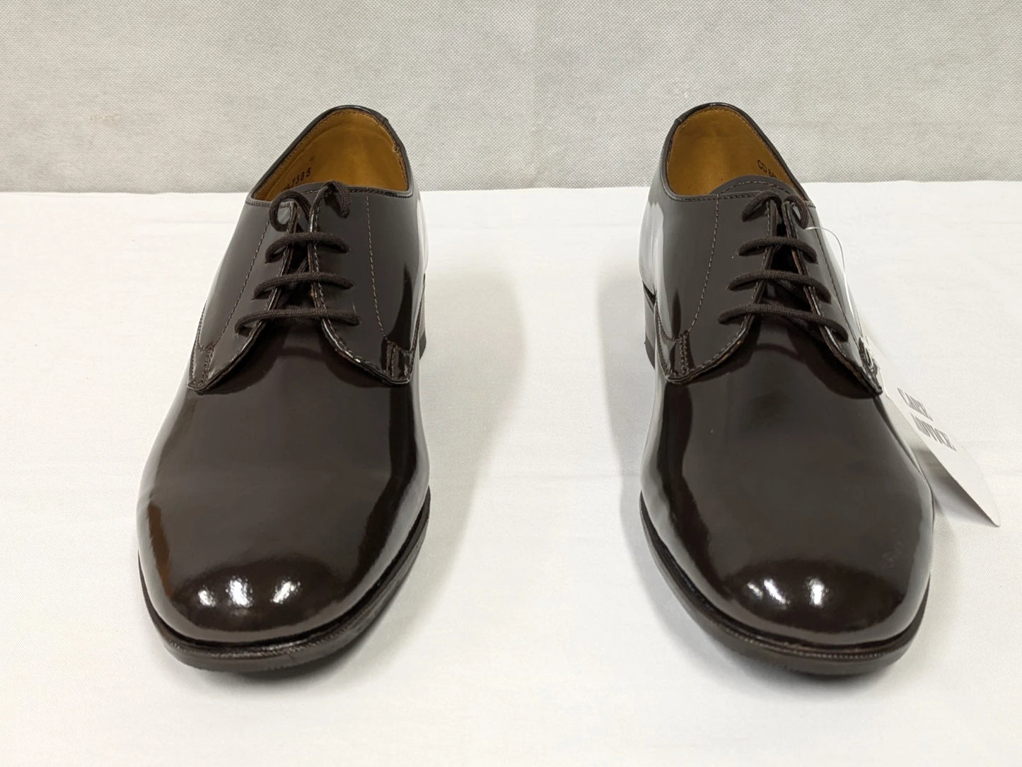 Ladies Brown Leather Gibson Dress Uniform Parade Shoes