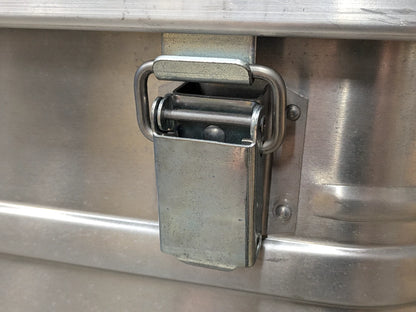 Zarges 40635 Transport Trolley on Wheels Lockable Aluminium Storage Case Box